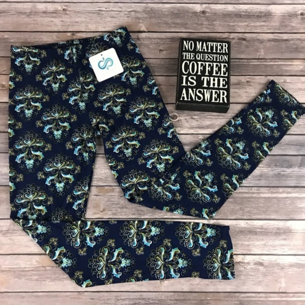 Infinity Raine blue Print Leggings - Picture 2 of 2